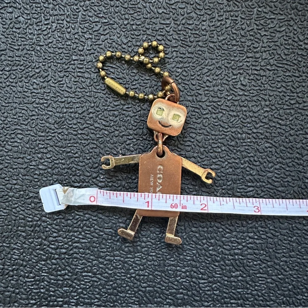Coach Robot Metal Keychain Bag Charm - Picture 5 of 6